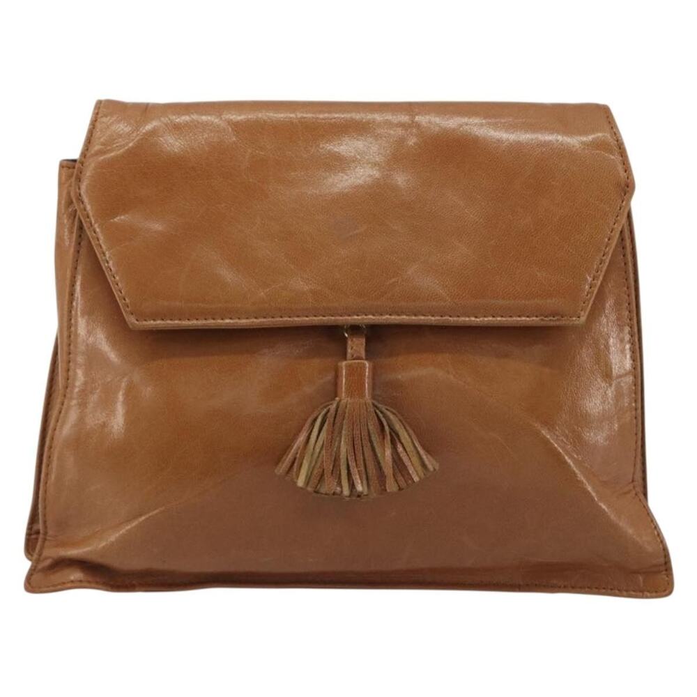 Bottega Veneta Leather Shoulder Bag Brown